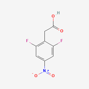 molecular formula C8H5F2NO4 B1427395 2-(2,6-Difluoro-4-nitrophenyl)acetic acid CAS No. 543683-36-9