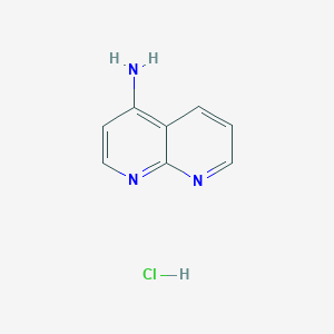 molecular formula C8H8ClN3 B1427397 1,8-Naphthyridin-4-amine hydrochloride CAS No. 1864015-59-7