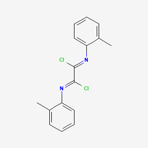 molecular formula C16H14Cl2N2 B14273996 Ethanediimidoyl dichloride, bis(2-methylphenyl)- CAS No. 135850-46-3