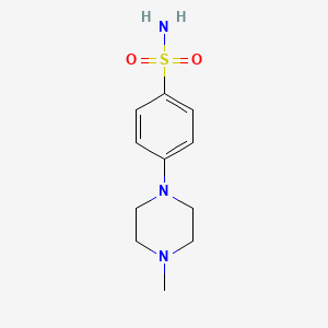 molecular formula C11H17N3O2S B1427400 4-(4-甲基哌嗪基)苯磺酰胺 CAS No. 1400644-35-0