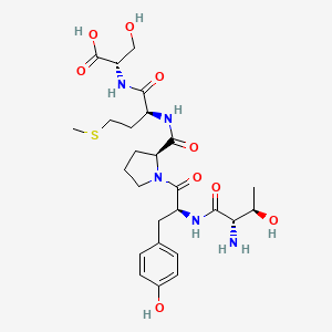 molecular formula C26H39N5O9S B14274027 L-Threonyl-L-tyrosyl-L-prolyl-L-methionyl-L-serine CAS No. 167635-65-6