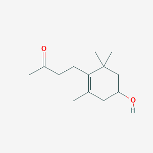 molecular formula C13H22O2 B14274063 4-(4-Hydroxy-2,6,6-trimethylcyclohex-1-en-1-yl)butan-2-one CAS No. 131544-22-4
