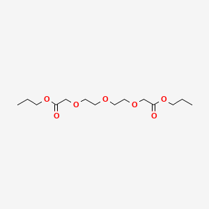 molecular formula C14H26O7 B14274076 Propyl 11-oxo-3,6,9,12-tetraoxapentadecan-1-oate CAS No. 161470-21-9