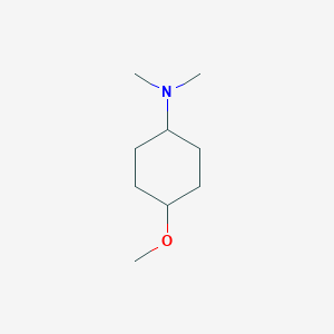 molecular formula C9H19NO B14274081 4-methoxy-N,N-dimethylcyclohexan-1-amine CAS No. 172216-54-5
