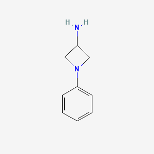 molecular formula C9H12N2 B1427409 1-Phenylazetidin-3-amine CAS No. 1895439-72-1