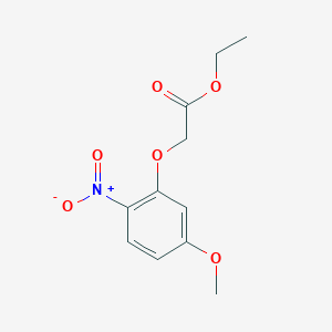 molecular formula C11H13NO6 B14274092 Acetic acid, (5-methoxy-2-nitrophenoxy)-, ethyl ester CAS No. 157067-43-1