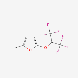 molecular formula C8H6F6O2 B14274118 Furan, 2-methyl-5-[2,2,2-trifluoro-1-(trifluoromethyl)ethoxy]- CAS No. 184778-47-0