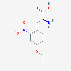 molecular formula C11H14N2O5 B14274142 O-Ethyl-2-nitro-L-tyrosine CAS No. 183583-02-0