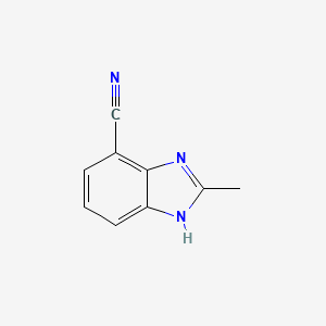 1H-Benzimidazole-7-carbonitrile, 2-methyl-