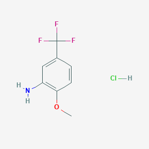 molecular formula C8H9ClF3NO B1427419 2-Methoxy-5-(trifluoromethyl)aniline hydrochloride CAS No. 254435-23-9