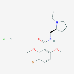 molecular formula C16H24BrClN2O3 B142742 Remoxipride hydrochloride CAS No. 73220-03-8