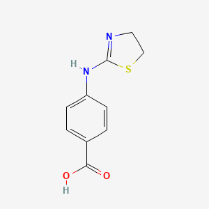 molecular formula C10H10N2O2S B1427420 4-(4,5-Dihydro-1,3-thiazol-2-ylamino)benzoic acid CAS No. 769098-64-8