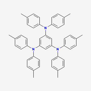 molecular formula C48H45N3 B14274208 N~1~,N~1~,N~3~,N~3~,N~5~,N~5~-Hexakis(4-methylphenyl)benzene-1,3,5-triamine CAS No. 134257-64-0