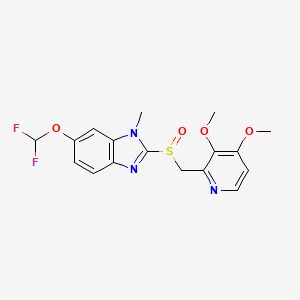 molecular formula C17H17F2N3O4S B1427422 N3-Methyl pantoprazole CAS No. 721924-06-7