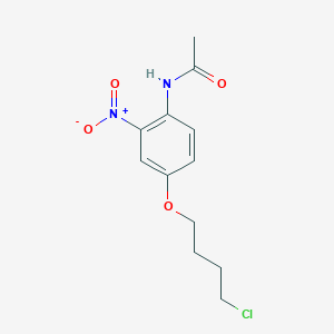 molecular formula C12H15ClN2O4 B14274232 Acetamide, N-[4-(4-chlorobutoxy)-2-nitrophenyl]- CAS No. 152538-17-5