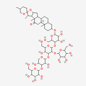 molecular formula C56H90O28 B14274236 Diuranthoside B CAS No. 132998-87-9