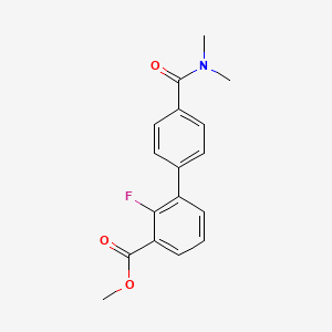 Methyl 3-[4-(dimethylcarbamoyl)phenyl]-2-fluorobenzoate