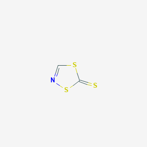 molecular formula C2HNS3 B14274271 5H-1,4,2-Dithiazole-5-thione CAS No. 128519-44-8