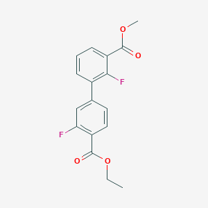 Methyl 3-(4-(ethoxycarbonyl)-3-fluorophenyl)-2-fluorobenzoate