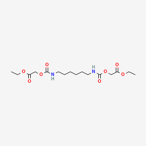molecular formula C16H28N2O8 B14274292 Diethyl 4,13-dioxo-3,14-dioxa-5,12-diazahexadecane-1,16-dioate CAS No. 131242-47-2