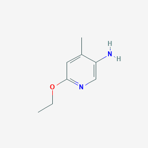 molecular formula C8H12N2O B142743 6-Ethoxy-4-methylpyridin-3-amine CAS No. 142078-43-1