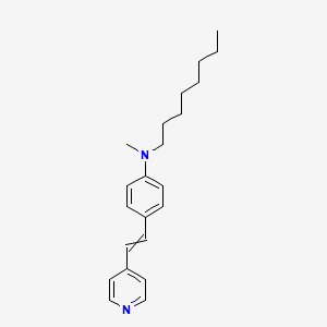 molecular formula C22H30N2 B14274319 N-Methyl-N-octyl-4-[2-(pyridin-4-YL)ethenyl]aniline CAS No. 137758-91-9
