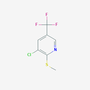 molecular formula C7H5ClF3NS B1427432 3-Chloro-2-(methylthio)-5-(trifluoromethyl)pyridine CAS No. 1378308-91-8