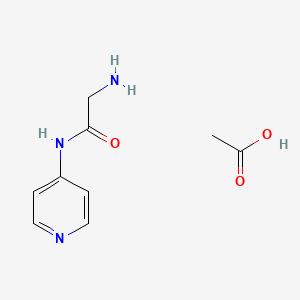 molecular formula C9H13N3O3 B14274338 Acetamide, 2-amino-N-4-pyridinyl-, monoacetate CAS No. 137888-65-4