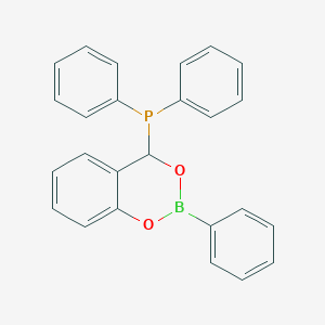 molecular formula C25H20BO2P B14274366 Phosphine, diphenyl(2-phenyl-4H-1,3,2-benzodioxaborin-4-yl)- CAS No. 141521-49-5