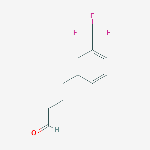 molecular formula C11H11F3O B1427438 4-[3-(Trifluoromethyl)phenyl]butanal CAS No. 1343365-32-1