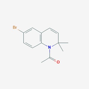 molecular formula C13H14BrNO B14274423 1-(6-Bromo-2,2-dimethylquinolin-1(2H)-yl)ethan-1-one CAS No. 137434-05-0