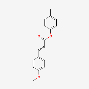 molecular formula C17H16O3 B14274496 2-Propenoic acid, 3-(4-methoxyphenyl)-, 4-methylphenyl ester CAS No. 132367-47-6