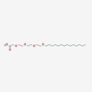 molecular formula C22H44O6 B14274502 3,6,9,12-Tetraoxahexacosan-1-oic acid CAS No. 141454-85-5