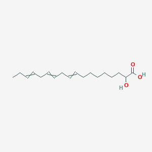 molecular formula C18H30O3 B14274520 2-Hydroxyoctadeca-9,12,15-trienoic acid CAS No. 135942-33-5