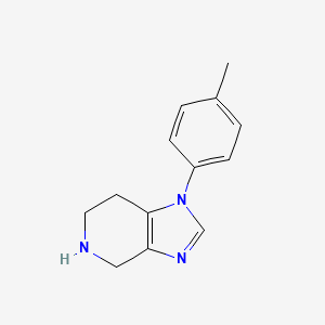molecular formula C13H15N3 B1427453 1-(4-methylphenyl)-1H,4H,5H,6H,7H-imidazo[4,5-c]pyridine CAS No. 1339149-89-1