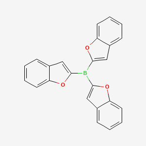 molecular formula C24H15BO3 B14274565 Bis(1-benzofuran-2-yl)(1-benzofuran-2-yl)borane CAS No. 184971-34-4