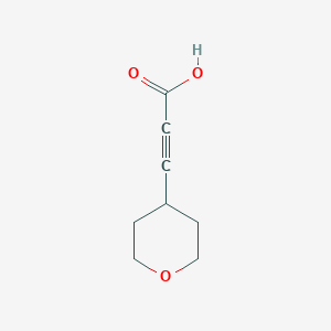3-(Oxan-4-yl)prop-2-ynoic acid