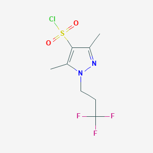 3,5-dimethyl-1-(3,3,3-trifluoropropyl)-1H-pyrazole-4-sulfonyl chloride
