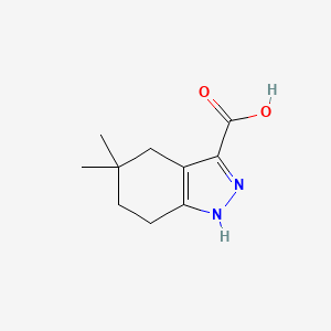 5,5-dimethyl-4,5,6,7-tetrahydro-1H-indazole-3-carboxylic acid