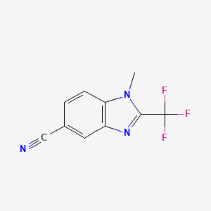 1-methyl-2-(trifluoromethyl)-1H-benzo[d]imidazole-5-carbonitrile