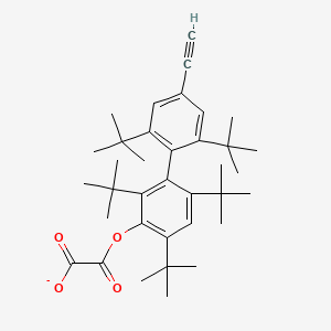 molecular formula C36H49O4- B14274686 Oxo[(2,2',4,6,6'-penta-tert-butyl-4'-ethynyl[1,1'-biphenyl]-3-yl)oxy]acetate CAS No. 150600-63-8