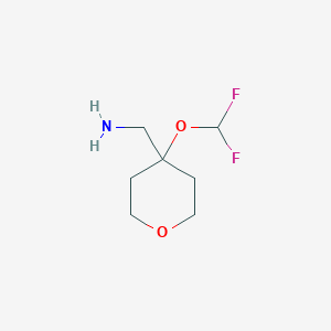 [4-(Difluoromethoxy)oxan-4-yl]methanamine
