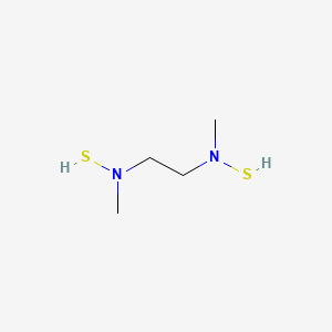 molecular formula C4H12N2S2 B14274694 N~1~,N~2~-Dimethyl-N~1~,N~2~-bis(sulfanyl)ethane-1,2-diamine CAS No. 135886-78-1
