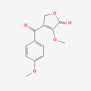 molecular formula C13H12O5 B14274716 3-Methoxy-4-(4-methoxybenzoyl)furan-2(5H)-one CAS No. 138196-86-8