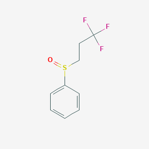 molecular formula C9H9F3OS B14274731 Benzene, [(3,3,3-trifluoropropyl)sulfinyl]- CAS No. 139732-09-5