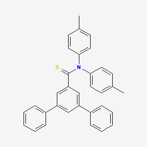 molecular formula C33H27NS B14274741 N,N-bis(4-methylphenyl)-3,5-diphenylbenzenecarbothioamide CAS No. 138249-52-2