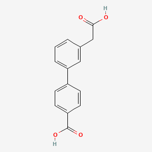 4-[3-(Carboxymethyl)phenyl]benzoic acid