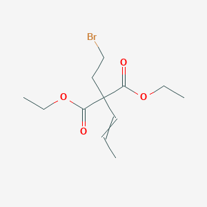 molecular formula C12H19BrO4 B14274756 Diethyl (2-bromoethyl)(prop-1-en-1-yl)propanedioate CAS No. 174619-42-2