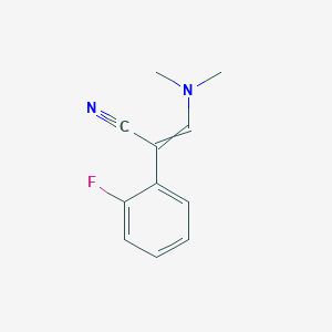 3-(Dimethylamino)-2-(2-fluorophenyl)prop-2-enenitrile