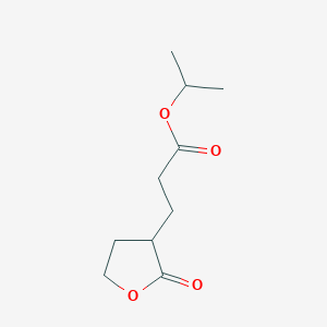 molecular formula C10H16O4 B14274773 Propan-2-yl 3-(2-oxooxolan-3-yl)propanoate CAS No. 139327-97-2